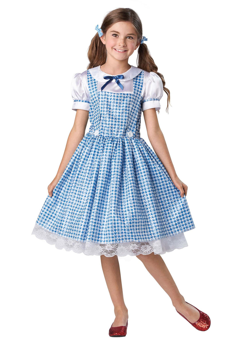 Farm Girl Costume Dress for Girls Dorothy Costumes Kids Halloween