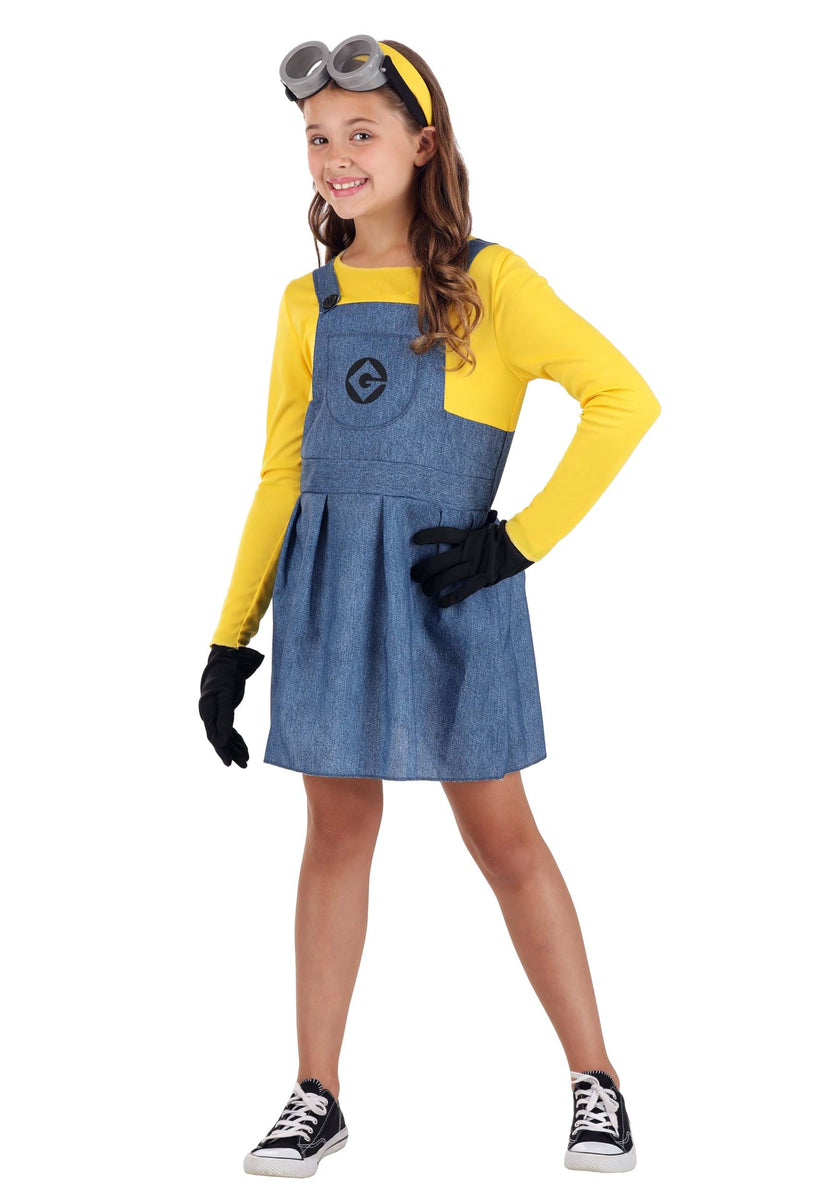 Minion Girl's Costume Kids Halloween Costumes