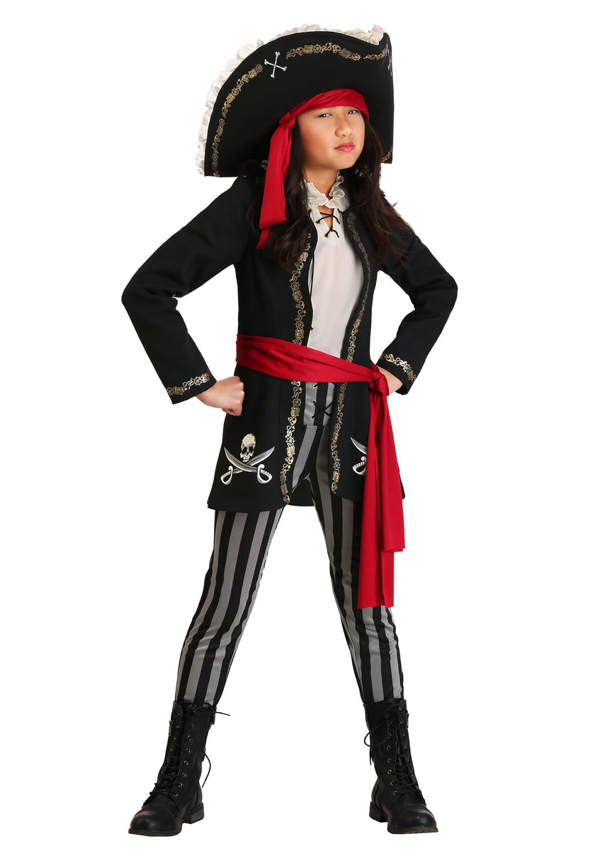 Golden Pirate Dress Childrens Costume