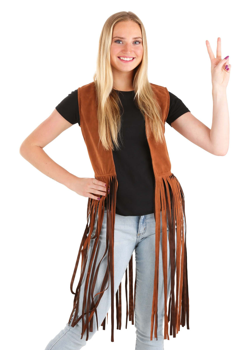 Hippie Costume Vest for Women Kids Halloween Costumes