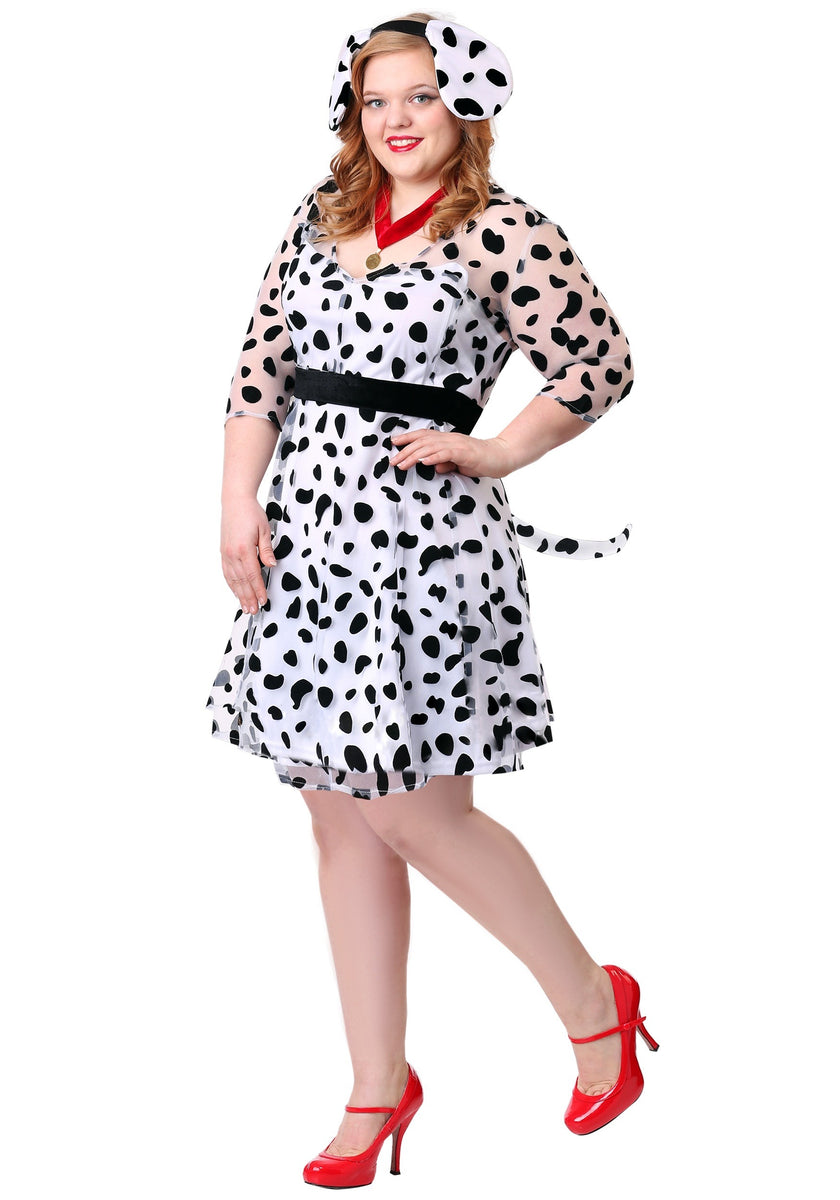 Dressy Dalmatian Costume for Plus Size Women Kids Halloween Costumes