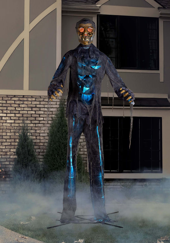 12FT Lighted Zombie Decoration | Halloween Animatronics