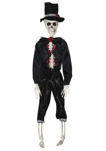 Hanging 16" Skeleton Groom Halloween Decoration