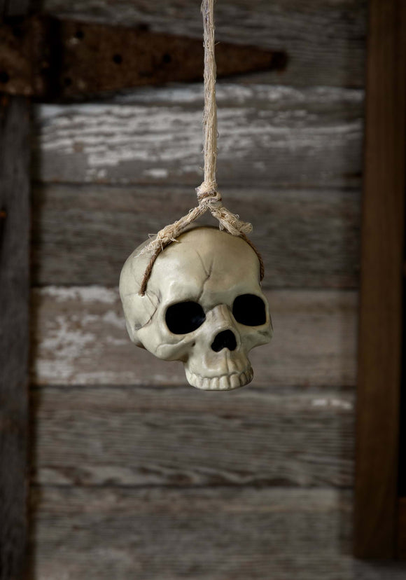 6-Inch Hanging Skull Halloween Prop | Hanging Decoration