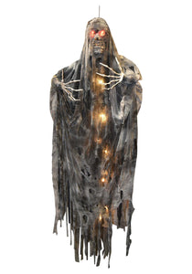 6FT Light Up Hanging Creepy Mummy Decoration | Scary Decor