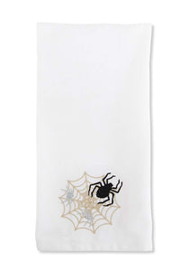 72" Embroidered Spiders and Web Table Runner