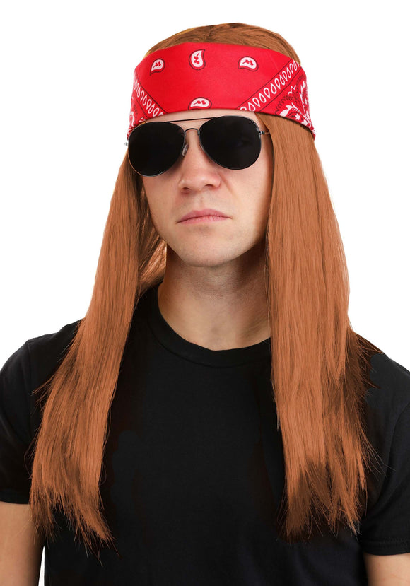 Long 80's Rocker Men's Costume Wig | Celebrity Accessories