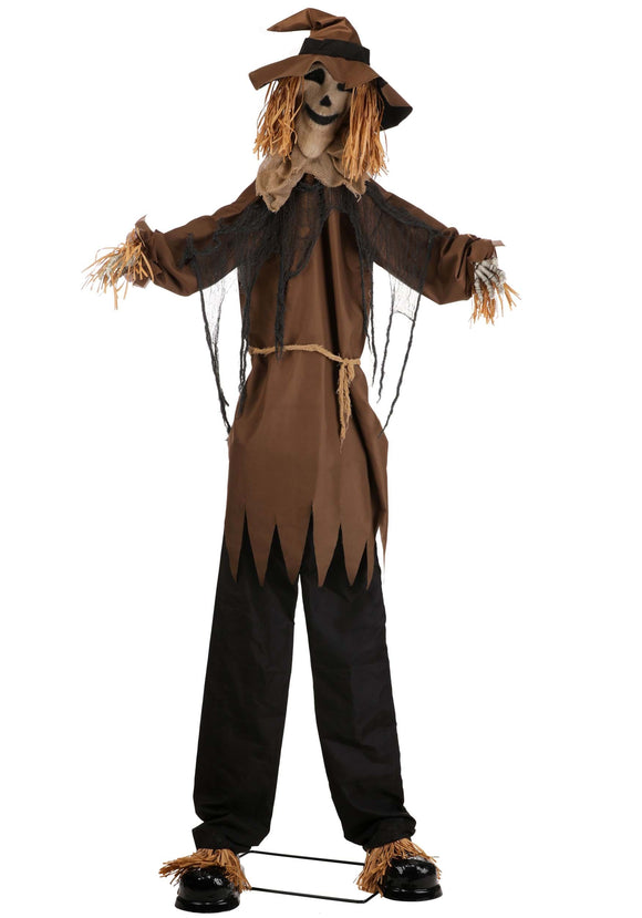 8FT Animated Hellgore the Haunted Scarecrow Decoration - Scream Saver | Halloween Animatronics