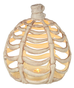 9" Light Up Pumpkin Made of Bones Decoration | Pumpkin Decorations