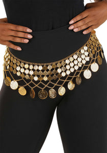 Adult Belly Dancer Costume Coin Belt