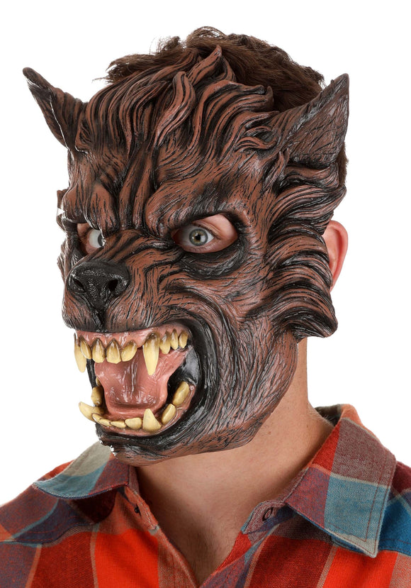 Brown Wolf Adult Mask