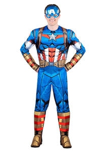 Adult Captain America Muscle Costume | Superhero Costumes