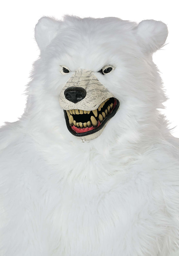 Deluxe Polar Bear with Ani-Motion Adult Costume Mask | Animal Masks
