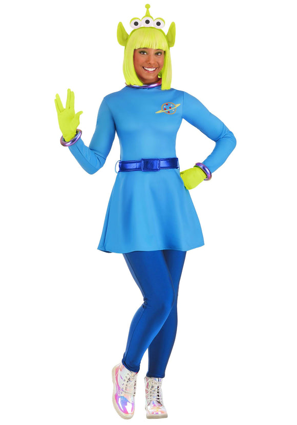 Disney and Pixar Toy Story Alien Women's Costume Dress | Adult Disney Costumes