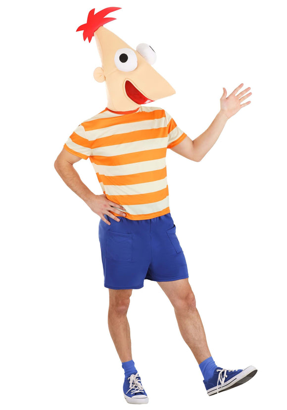Adult Disney Phineas and Ferb Phineas Costume