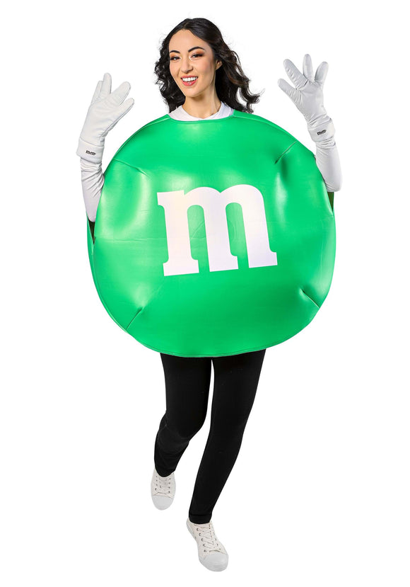 Green M & M Adult Costume