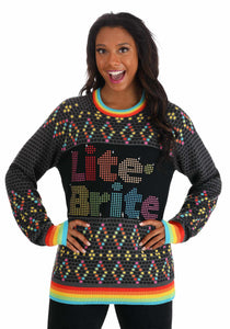 Adult Hasbro Lite Brite Christmas Sweater