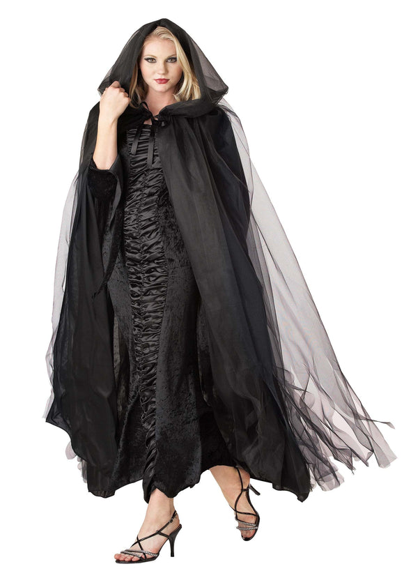 Midnight Black Cape for Adults | Costume Capes