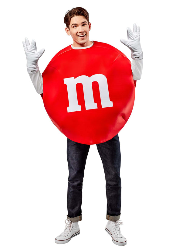 Red M & M Adult Costume