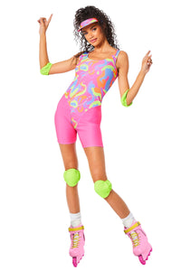 Women's Official Barbie Roller Blade Halloween Costume