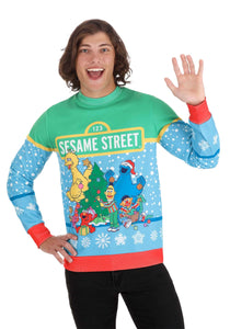 Sesame Street Adult Christmas Sweatshirt