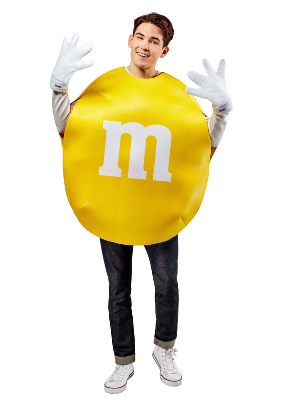 Yellow M & M Adult Costume