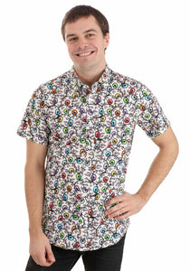 All the Eyeballs Button-Up Shirt for Adults