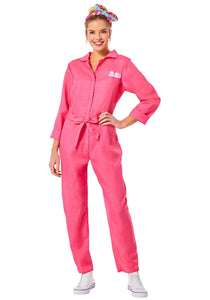 Barbie Movie Women's Pink Barbie Jumpsuit Costume