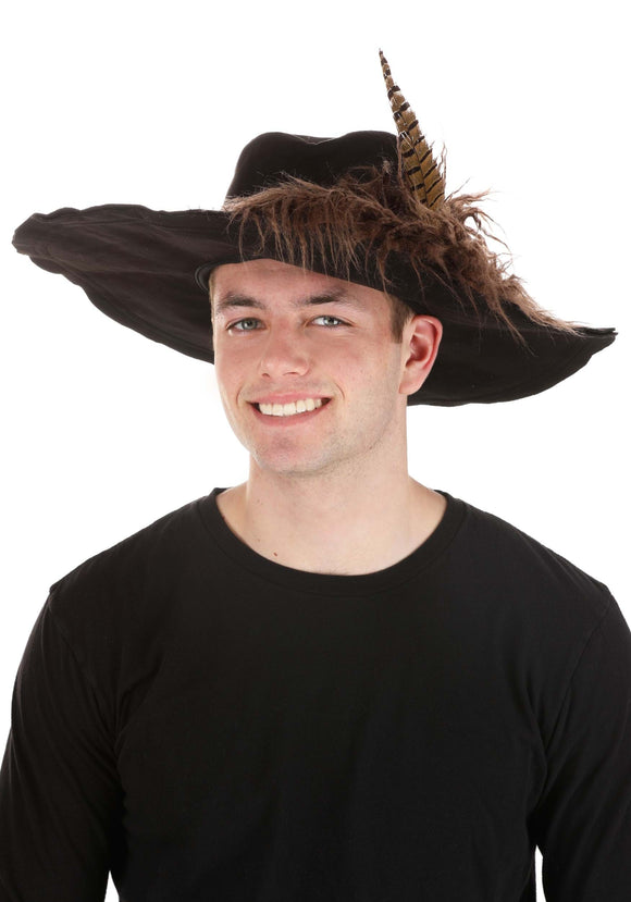 Barbossa Pirate Hat with Feather for Adults