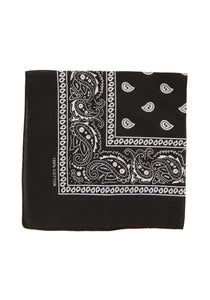 Patterned Black Bandana