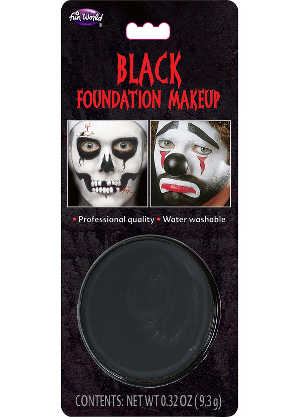 Black Foundation Halloween Makeup