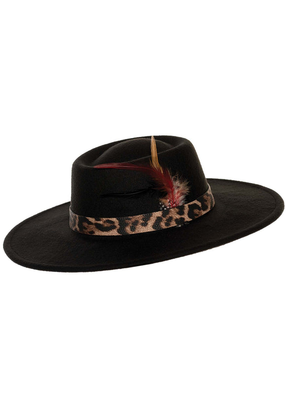 Black Pimp Costume Hat for Adults | Pimp Accessories