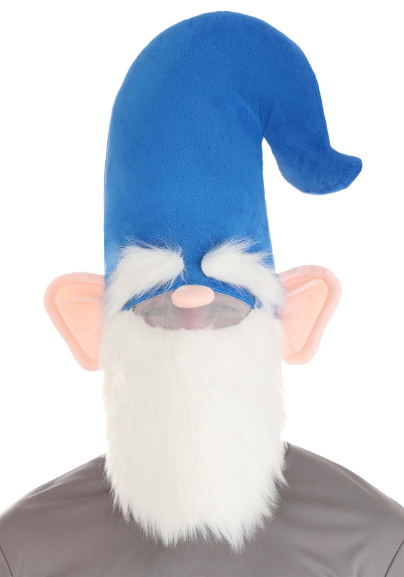 Blue Oversized Gnome Hat with Beard Accessory