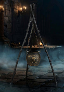 58.5-Inch Witch Rustic Cauldron Decoration | Witch Decorations