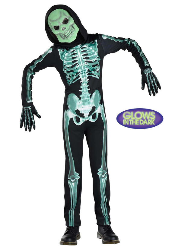 Boy's Glow in the Dark Skeleton Toddler Costume | Kid's Skeleton Costumes