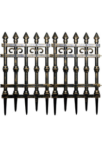35" X 29" Brass Graveyard Gates Halloween Props | Halloween Gates