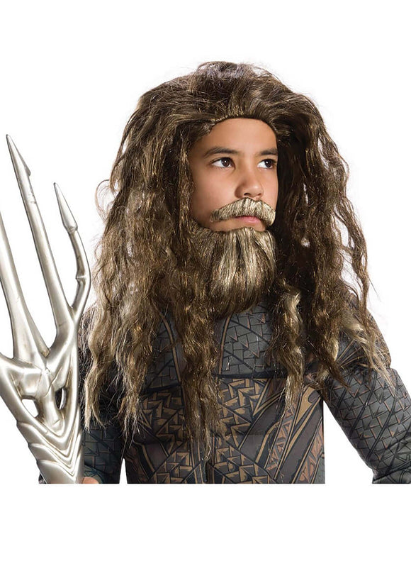 Aquaman Beard and Wig Child Set | Costume Wig and Beard Sets