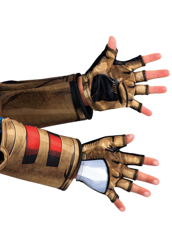 Kid's Captain America Superhero Fingerless Gloves