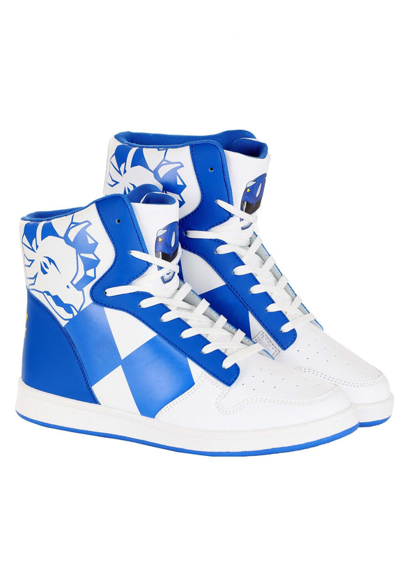 Costume Inspired Power Rangers Blue Sneakers