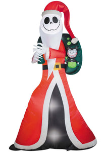 Inflatable Disney Jack Skellington "Sandy Claws" Decoration | Disney Decorations