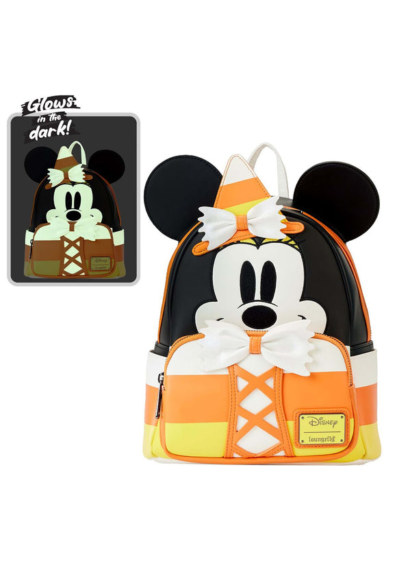 Loungefly Disney Minnie Candy Corn Cosplay Mini Backpack | Halloween Backpacks