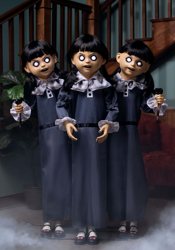 Evil Triplets Animatronic Halloween Prop | Halloween Animatronics