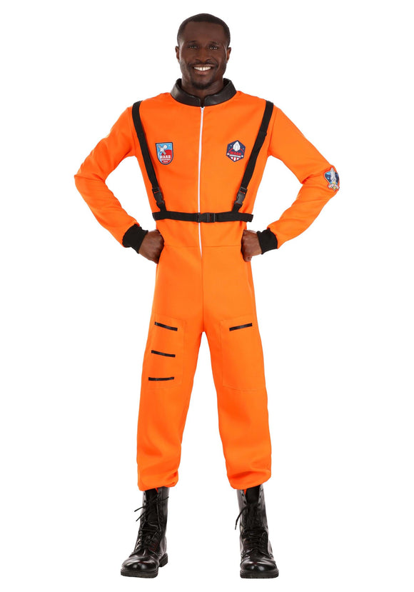 Adult Classic Orange Astronaut Costume | Astronaut Costumes