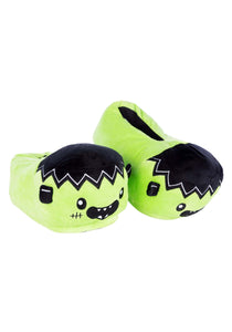 Adult Green Frankenstein Slippers