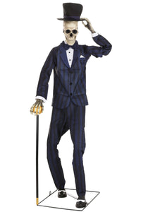 Gentleman Skeleton Animatronic Halloween Prop
