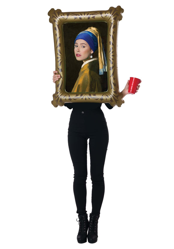 Girl with the Pearl Earring Adult Inflatable Painting Costume | Historical Costumes