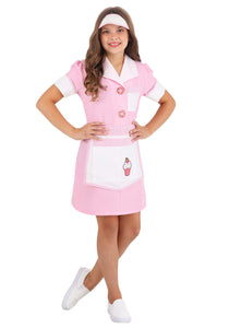 50s Girl's Diner Waitress Costume