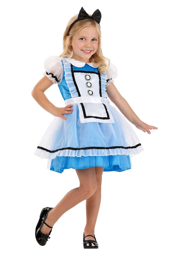 Classic Alice Girl's Costume Dress | Alice in Wonderland Costumes