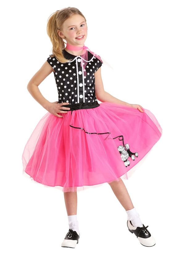 Kid's Classic Sock Hop Costume | 50's Costumes