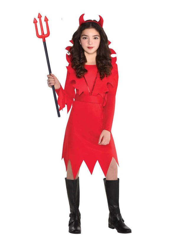 Devious Devil Costume for Girls | Kid's Devil Costumes